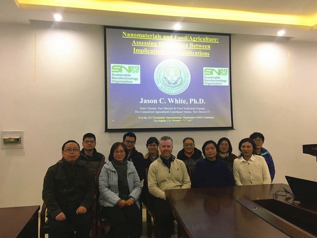 美国康涅狄格州农业试验站Jason C. White博士应邀来永盈彩票作学术报告