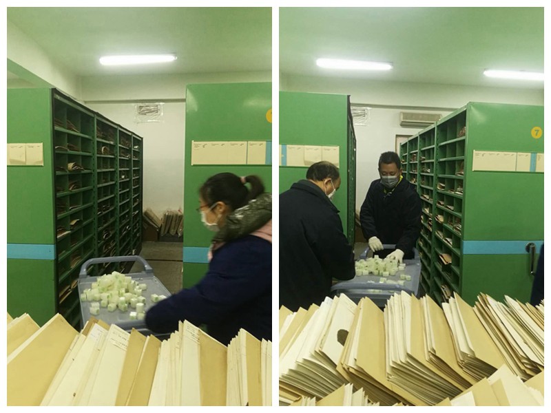 永盈彩票标本馆、图书馆进行防虫消毒