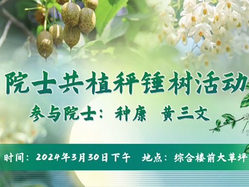 院士共植秤锤树活动